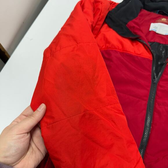 Columbia Jacket Mens Large Orange Red Omni heat Interchange Coat - Picture 12 of 13